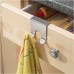 Jed Mart Over Cabinet Drawer Stainless Steel Double Hook - B0019TYVEW